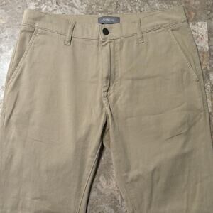 Ash & Erie Pants Mens 31x29 (Fits 31x28) Tan Khaki Stretch Chino Cotton